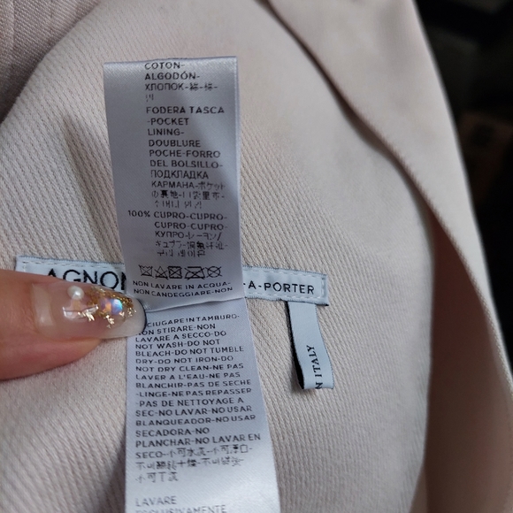 AGNONA Fall 2018 Alpaca Wool Cashmere FUR Tweed Coat 38 S M - Picture 12 of 12